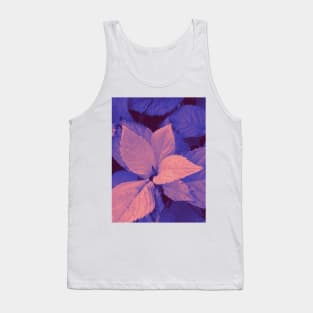 Photo of leaves in a pink and purple gradient Tank Top